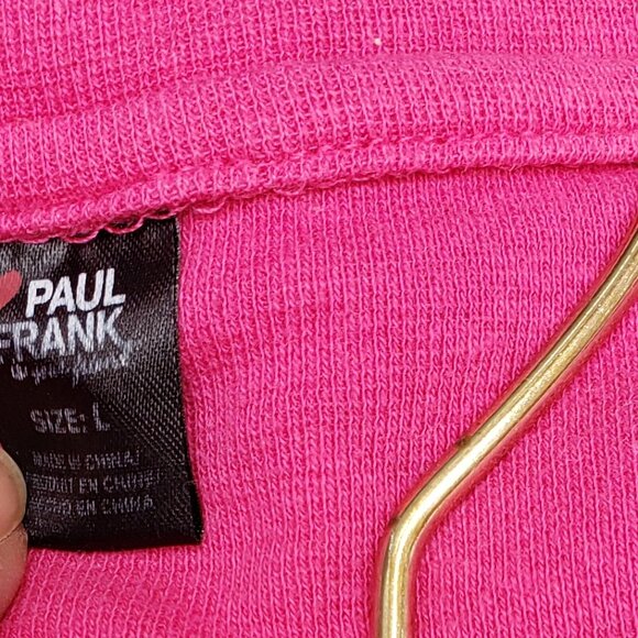 EUC PAUL FRANK cozy pajama set (L) vibrant pink / black / red - Picture 2 of 6